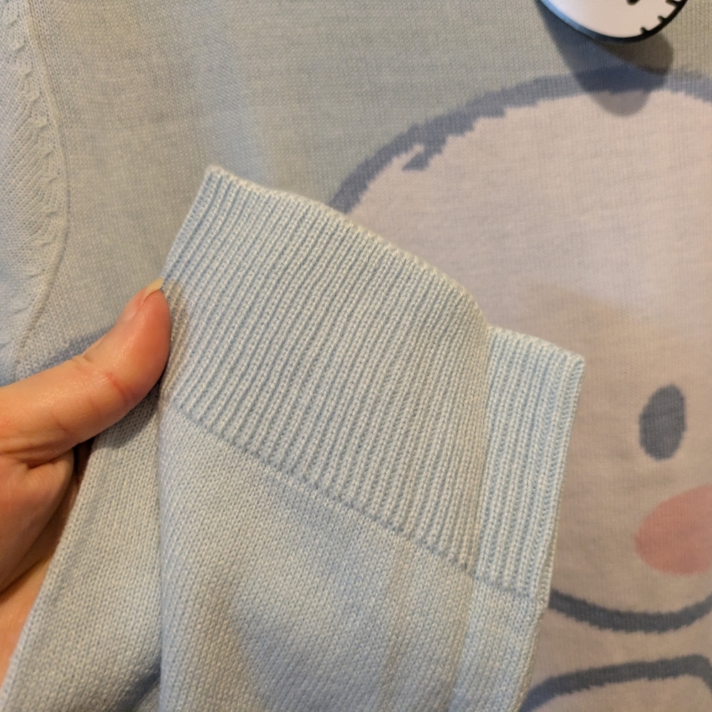 Cinnamoroll By Sanrio Crew Neck Pullover Knit Sweater Size Large New with Tags! - Picture 8 of 14